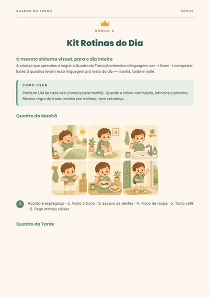 Kit Rotinas do Dia — página real